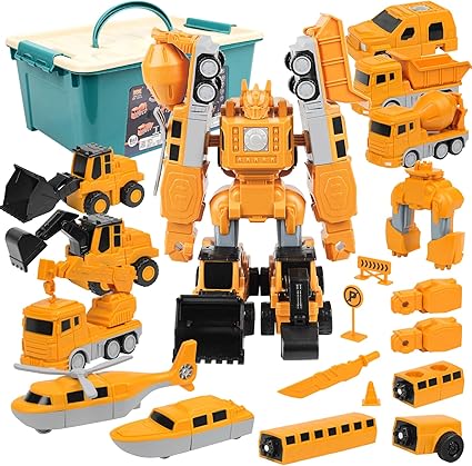 Kit de Carros Magnéticos Transformers - Peças Montáveis e Divertidas