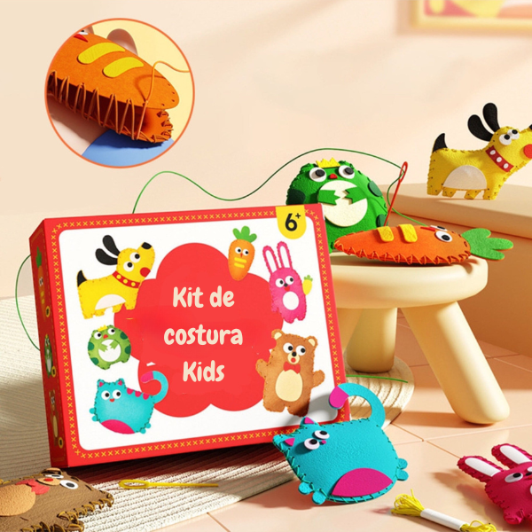 Kit de Costura mágica Montessori - Desperte a criatividade e imaginação dos pequenos + Kit extra de brinde