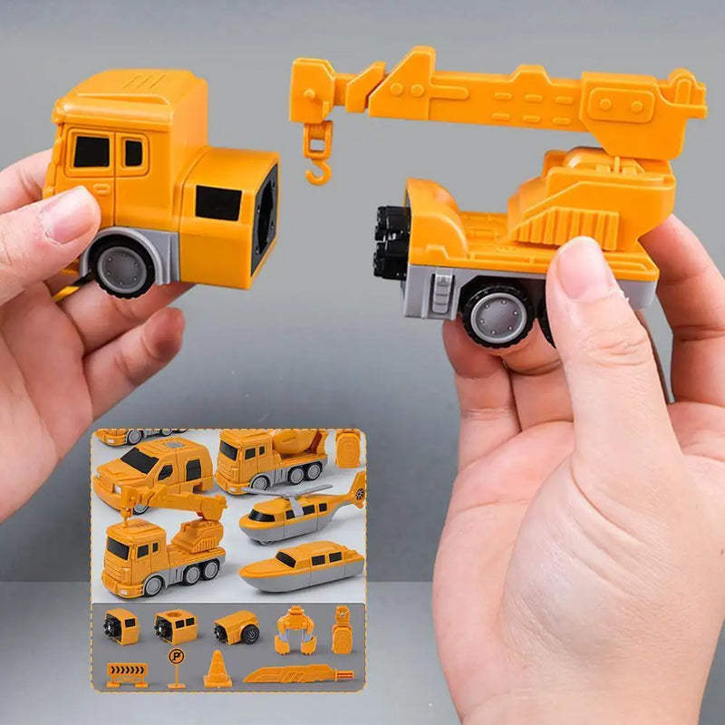 Kit de Carros Magnéticos Transformers - Peças Montáveis e Divertidas