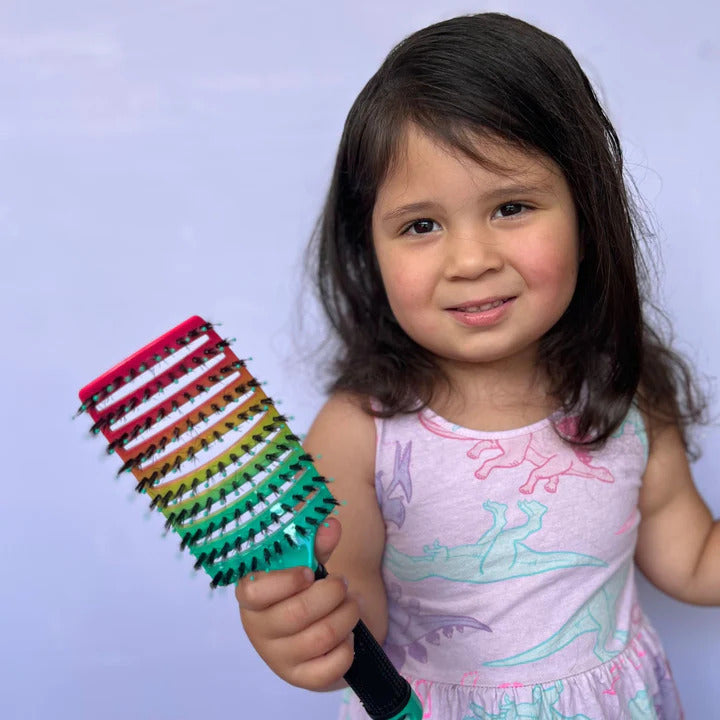 Escova de cerâmica Infantil - Pentea cabelos longos e enrolados (PROMOÇÃO EXCLUSIVA)
