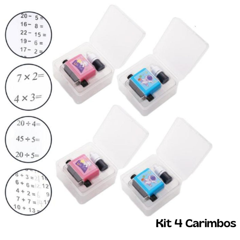 Kit Carimbos Educativos de Operações Matemáticas